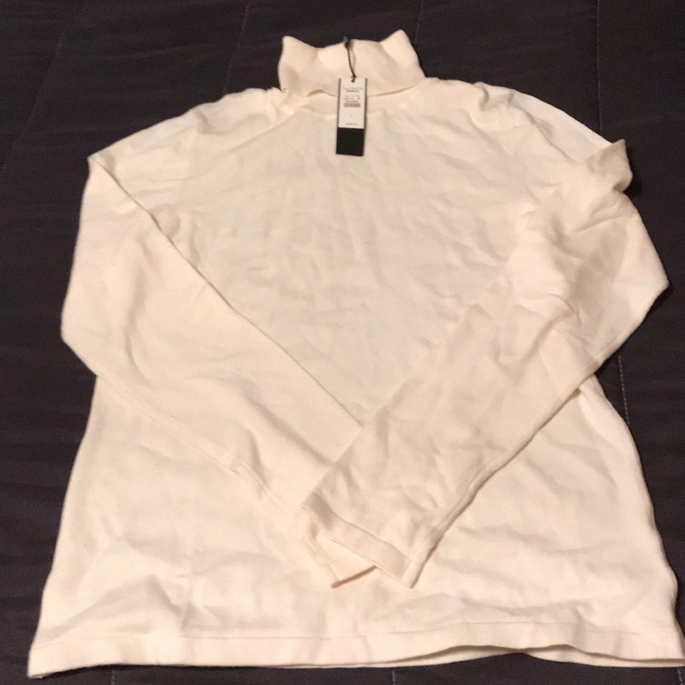 Talbots Cream colored turtleneck